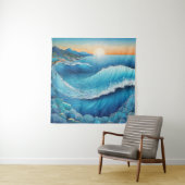 Tenture Paysage marin de Fantasia Waters (En situation)