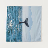 Tenture Paysage marin de la baleine : Eau Dramatique. (Devant (Horizontal))