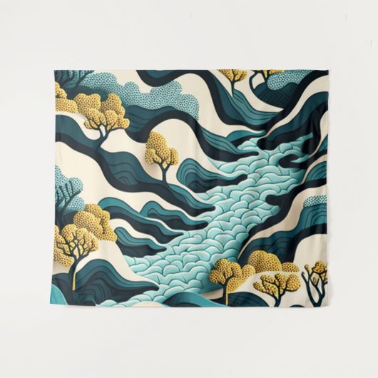 Tenture Paysage moderne (Devant (Horizontal))