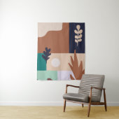 Tenture Paysage naturel Abstrait du Boho (En situation)