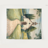 Tenture Paysage Pastel du Chemin de la Chapelle Cottagecor (Devant (Horizontal))