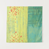 Tenture Paysage prairie vert jaune (Devant (Horizontal))