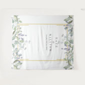 Tenture Paysage Sage Lilac Mariage Photo Booth fond (Devant (Horizontal))