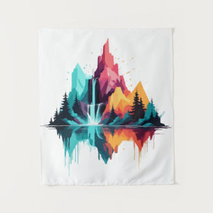 Tenture Paysage serein Calme nature paisible Montagnes