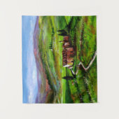 TENTURE PAYSAGE TOSCANE AUX COLLINES VERTES (Devant)