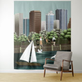 Tenture Paysage urbain (En situation)