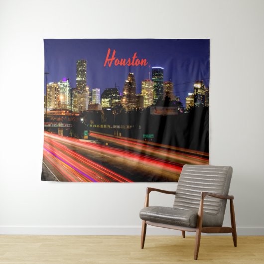 Tenture Paysage urbain de Houston Texas (En situation (horizontale))