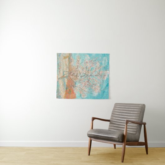 Tenture Peach Tree rose, Vincent van Gogh (En situation (horizontale))