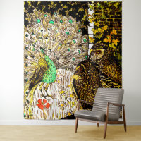 Peacock et Owls Art nouveau néerlandais