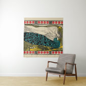 Tenture Peacock Fine Art Bird Nouveau (En situation (horizontale))