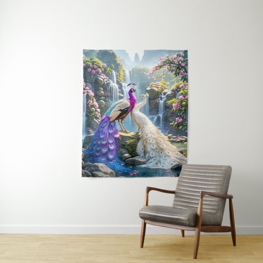 Tenture Peacock Paradise (En situation)