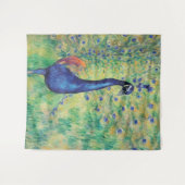 Tenture Peacock - Tapisserie, Wall Art (Devant (Horizontal))