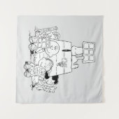 Tenture Peanuts Gang Lecture Comics (Devant (Horizontal))