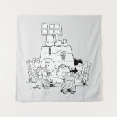 Tenture Peanuts Gang Lecture Comics (Devant)