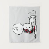 Tenture PEANUTS | Motif rouge et noir (Devant)