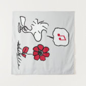 Tenture PEANUTS | Motif rouge et noir (Devant (Horizontal))