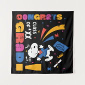 Tenture Peanuts Snoopy Congrats Grad Graduation Confetti (Devant (Horizontal))