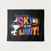 Tenture Peanuts Snoopy Sky Is The Limit Graduation (Devant (Horizontal))