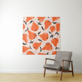 Tenture Pears seamless pattern. Hand drawn illustration wi (En situation)