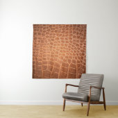 Tenture peau Brown texture cuir fond, abstraite (En situation (horizontale))
