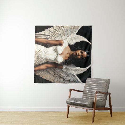 Tenture Peau foncée Noir fille Angel Angelcore (En situation (horizontale))