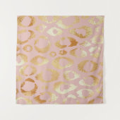 Tenture Peau léopard, texture or rose (Devant (Horizontal))