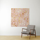 Tenture Peau léopard, texture or rose (En situation (horizontale))