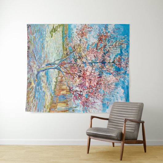 Tenture Pêche à fleurs, Van Gogh (En situation (horizontale))