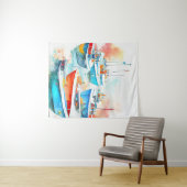 Tenture Pêche Bateau Port Paysage Nature (En situation (horizontale))