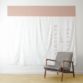 Tenture Pêche Élégante Minimaliste à Points (En situation (horizontale))