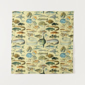 Tenture Pêche scientifique vintage (Devant)