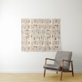 Tenture Pêche vintage leures : pêcheur d'antiquité des ann (En situation (horizontale))