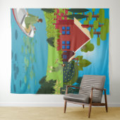 Tenture Pêcheurs (En situation (horizontale))