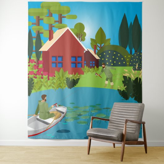 Tenture Pêcheurs (En situation)