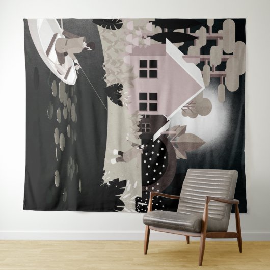 Tenture Pêcheurs (En situation (horizontale))