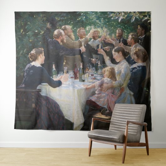 Tenture Peder Severin Kroyer - Hip, Hip, Hurrah ! (En situation (horizontale))