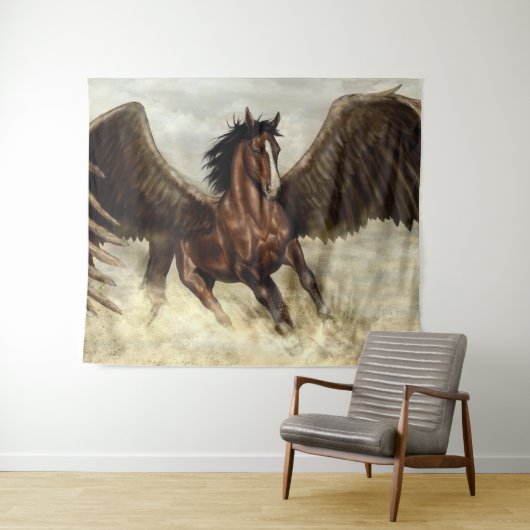 Tenture Pégase ailé (En situation (horizontale))