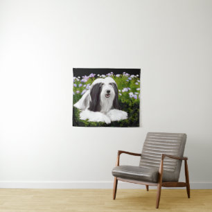 Tenture Peinture à collie à poils - Joli art original de c
