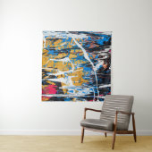 Tenture Peinture à goutte colorée : mur de graffiti. (En situation (horizontale))