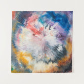 Tenture Peinture à l'huile 4K. Une abstraction créative co (Devant (Horizontal))