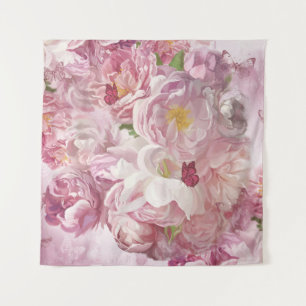 Tenture Peinture à l'huile de fleurs roses : Delicate