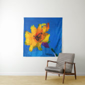 Tenture Peinture à l'huile de texture de fleurs, Art Peint (En situation)