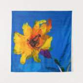 Tenture Peinture à l'huile de texture de fleurs, Art Peint (Devant)