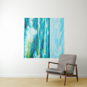 Tenture  peinture à l'huile montrant les vagues de l'océan (En situation (horizontale))