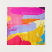 Tenture Peinture à l'huile originale : coloré Abstrait (Devant (Horizontal))