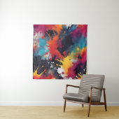 Tenture peinture Abstraite (En situation)