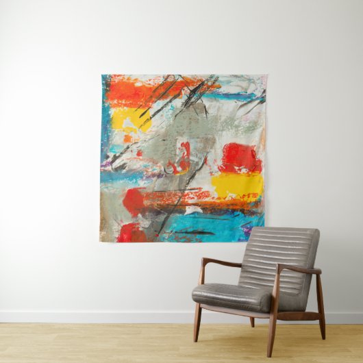 Tenture Peinture Abstraite (En situation (horizontale))