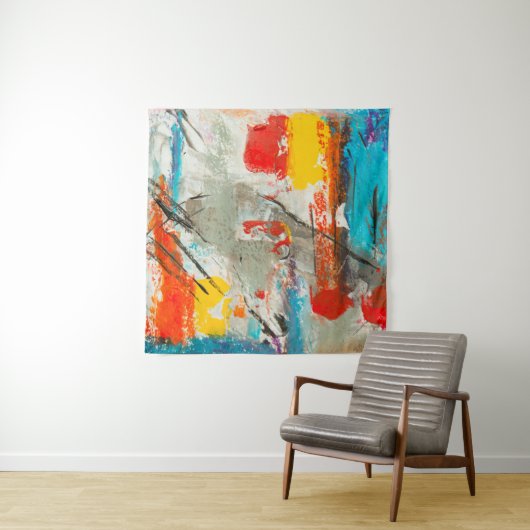 Tenture Peinture Abstraite (En situation)