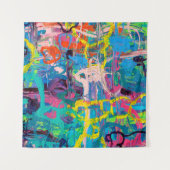 Tenture Peinture Abstraite (Devant (Horizontal))