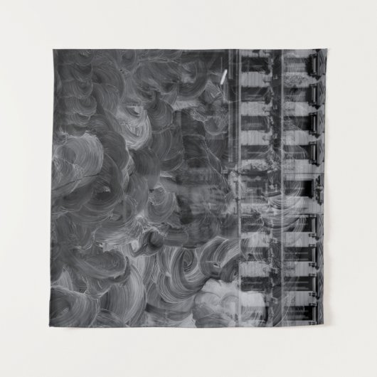 TENTURE PEINTURE ABSTRAITE (Devant (Horizontal))